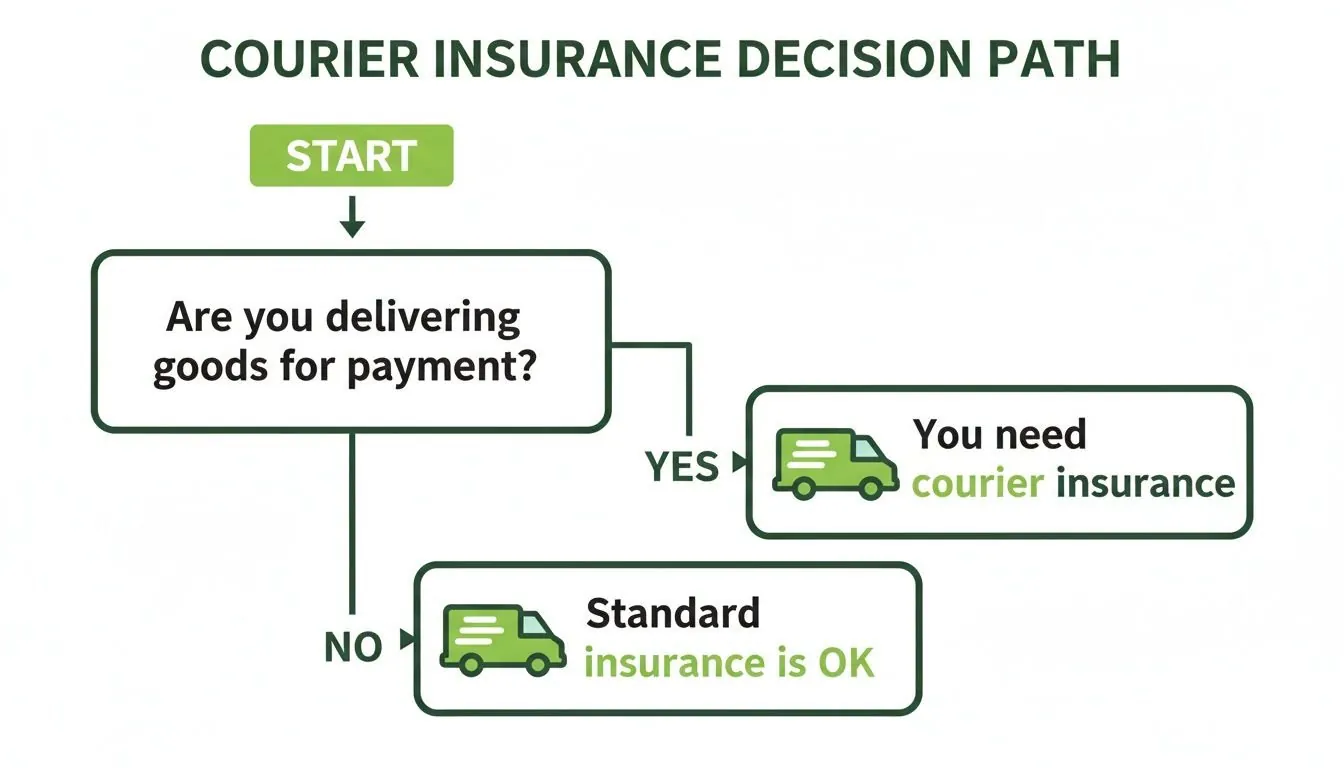 Infographic- Courier Insurance decision path